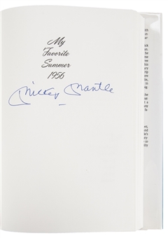 Mickey Mantle Signed "My Favorite Summer 1956" 1st Edition Book (Beckett)